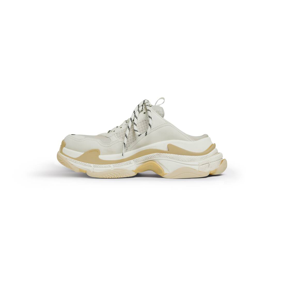 Women’s Triple S Mule in White - Image 4
